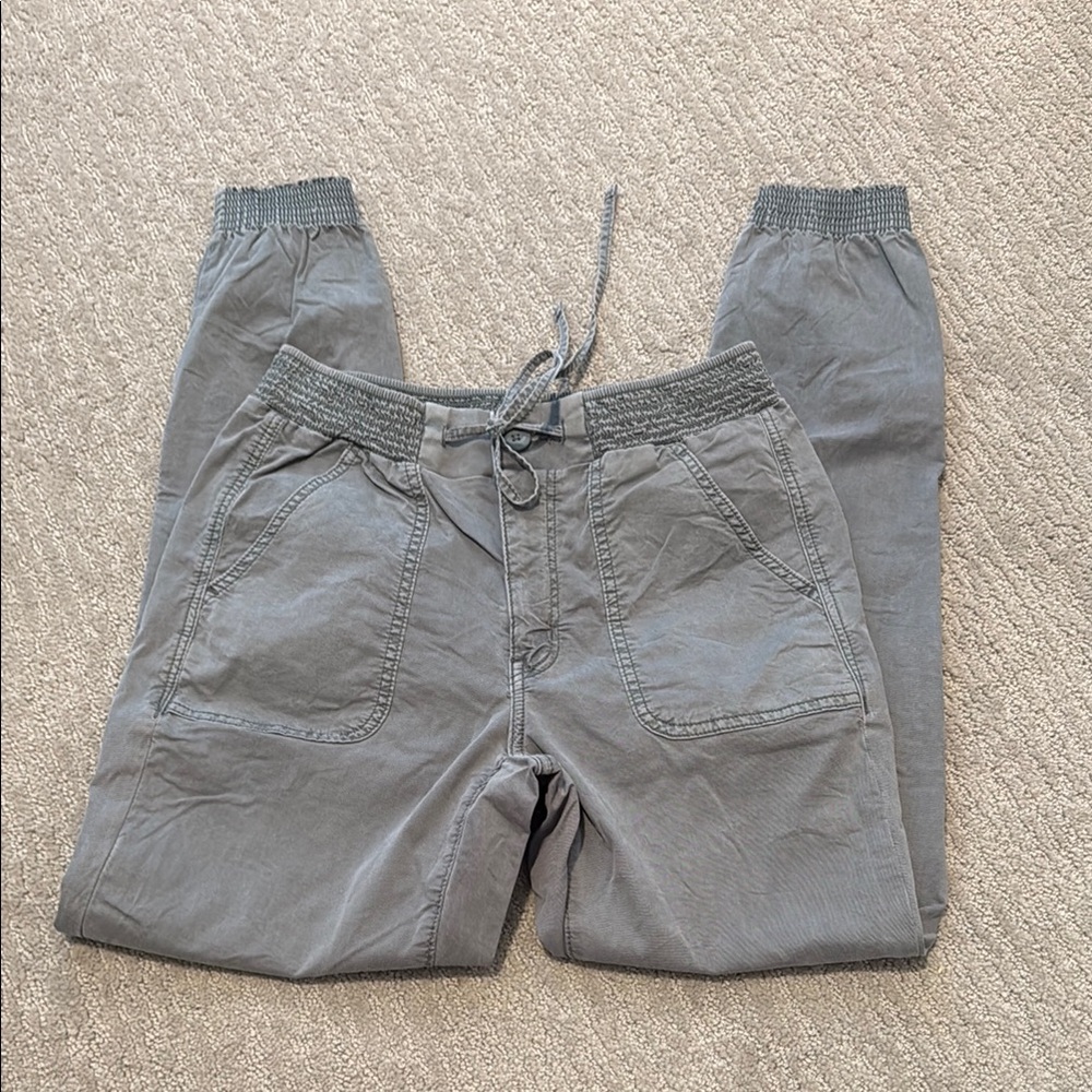 American Eagle Outfitters Charcoal Joggers with Drawstring